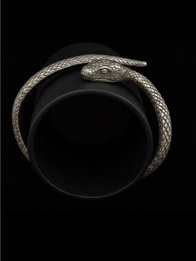 Mercurious Designs Sterling Silver Mystical Snake Cuff Bracelet 925